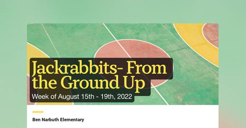 Jackrabbits- From the Ground Up