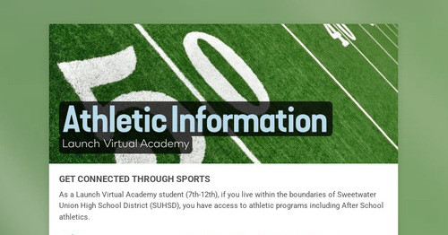 Athletic Information