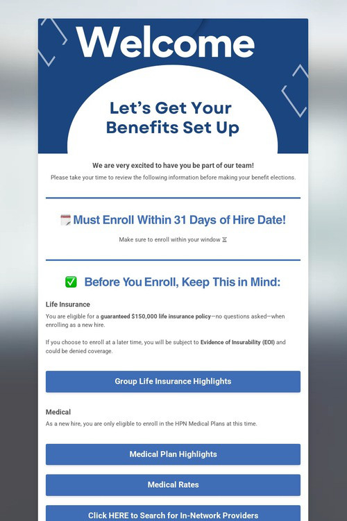 New Hire Enrollment