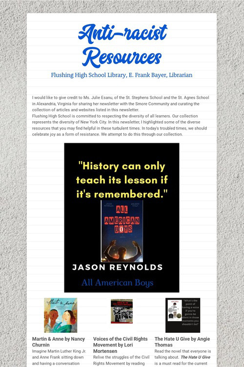 Anti-racist Resources