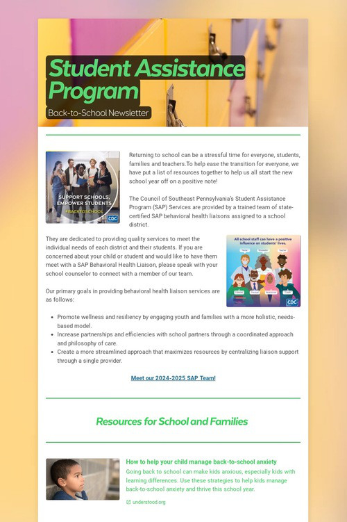 Student Assistance Program