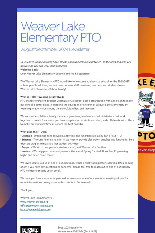 Weaver Lake Elementary PTO