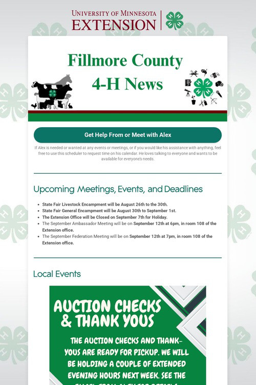 Fillmore County 4-H News