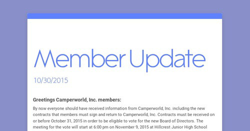 Member Update | Smore Newsletters