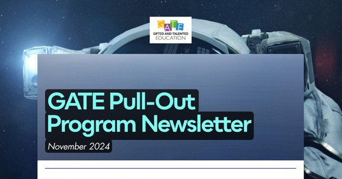 GATE Pull-Out Program Newsletter