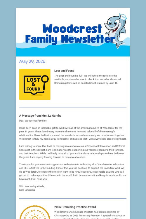 Family Newsletter
