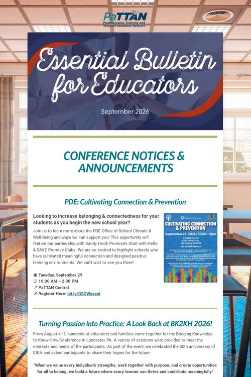 Essential Bulletin for Educators