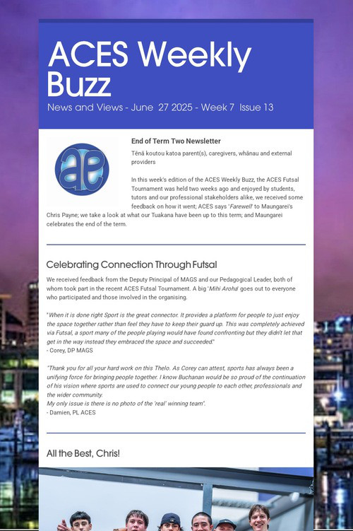 ACES Weekly Buzz