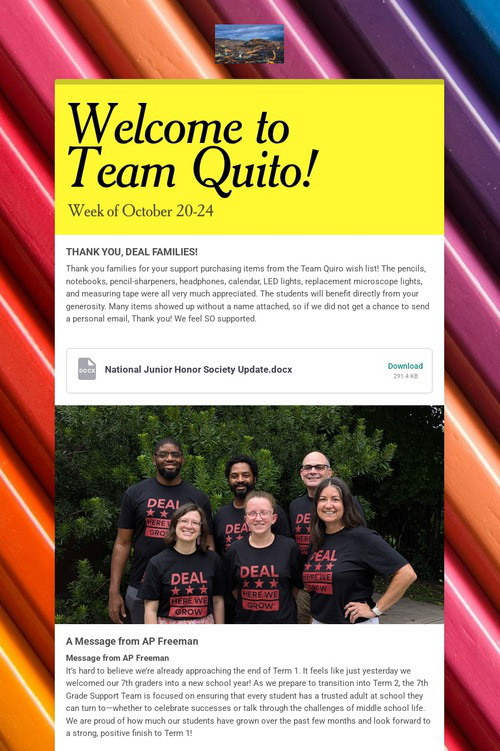 Welcome to Team Quito!
