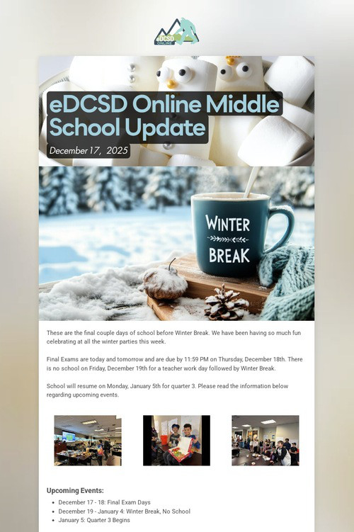 eDCSD Online Middle School Update