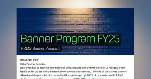 Banner Program FY25