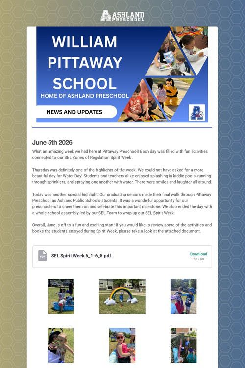 Ashland Preschool Update