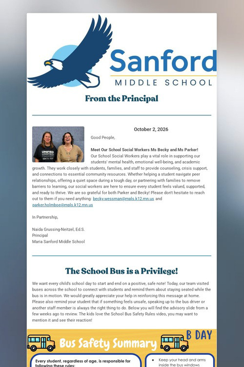 Sanford Family Newsletter Logo