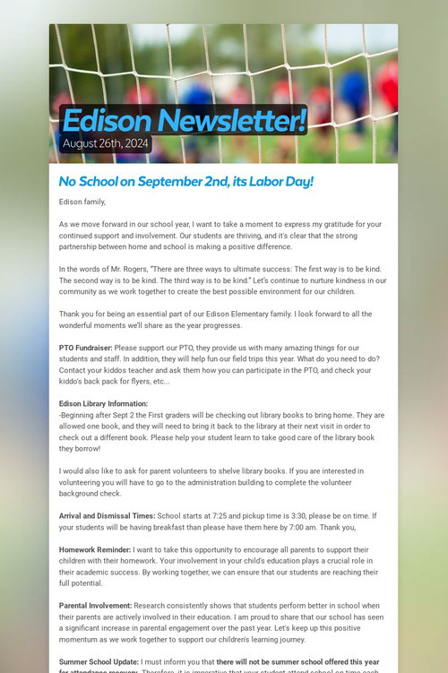 Edison Newsletter!