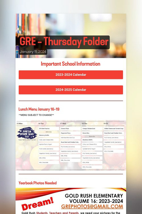 GRE - Thursday Folder