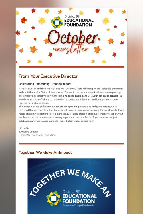 October Newsletter