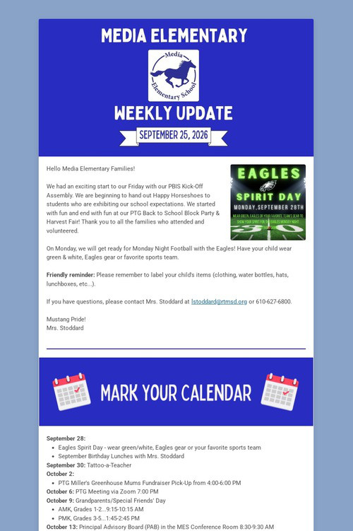 MES Weekly Update