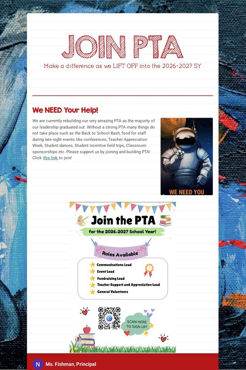 JOIN PTA