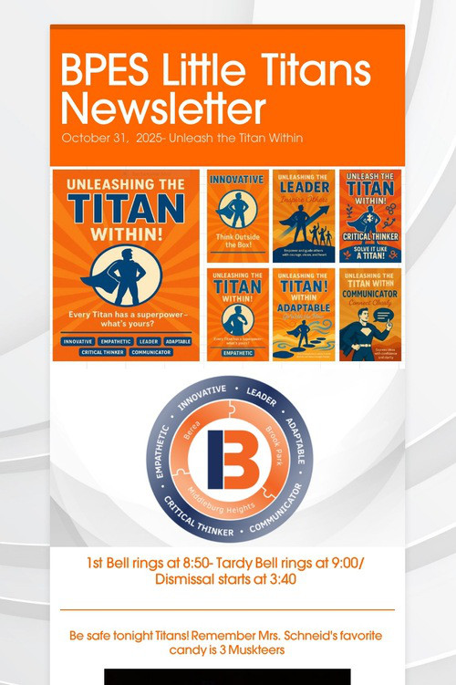 BPES Little Titans Newsletter