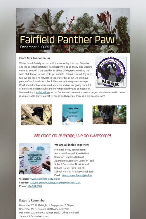 Fairfield Panther Paw