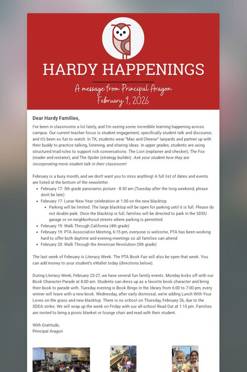 Hardy Happenings