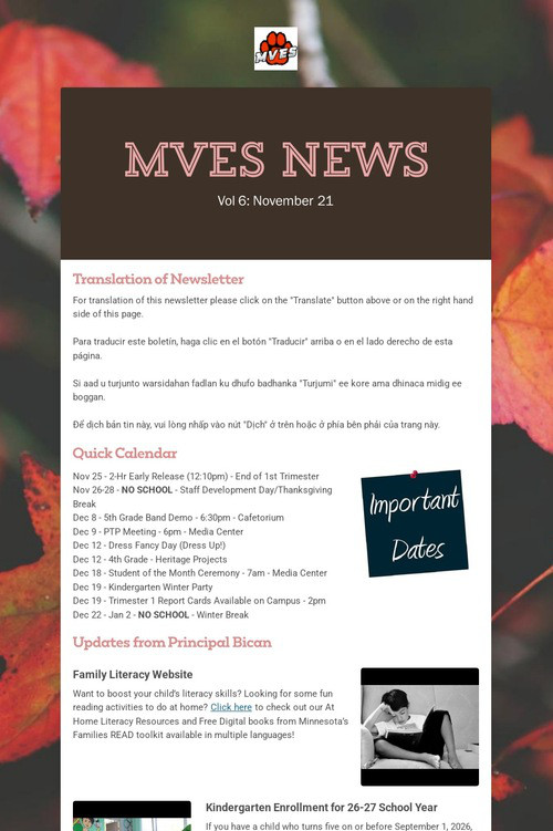 MVES News