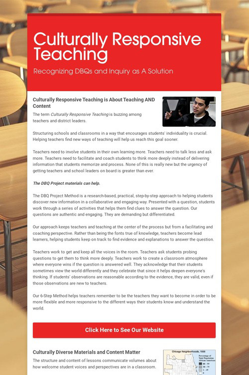 Culturally Responsive Teaching