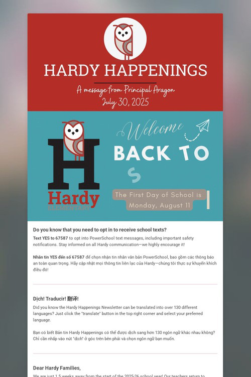 Hardy Happenings