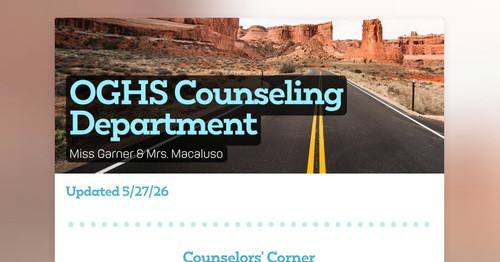 OGHS Counseling Department