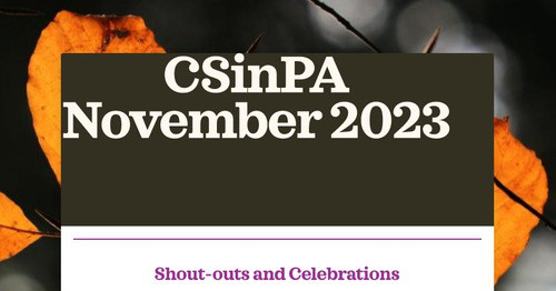 CSinPA November 2023