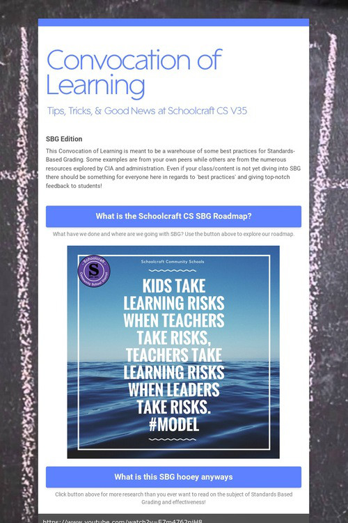 Convocation of Learning