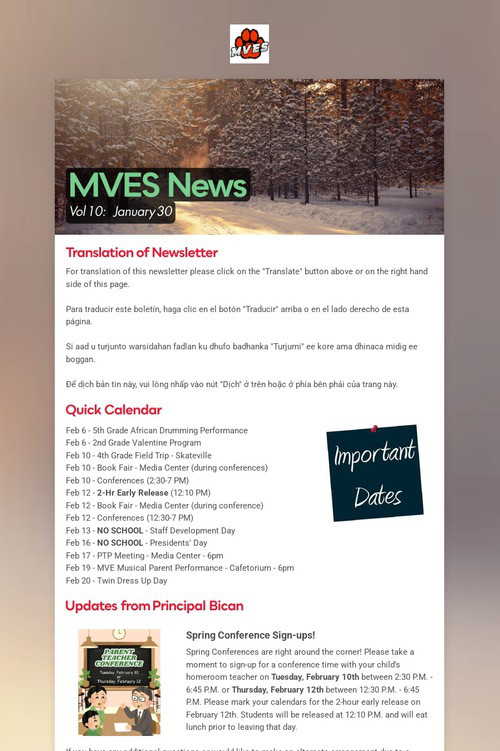 MVES News