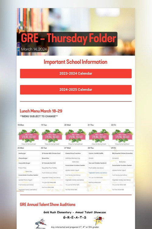 GRE - Thursday Folder