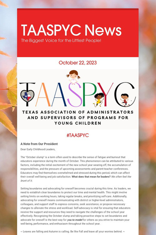TAASPYC News