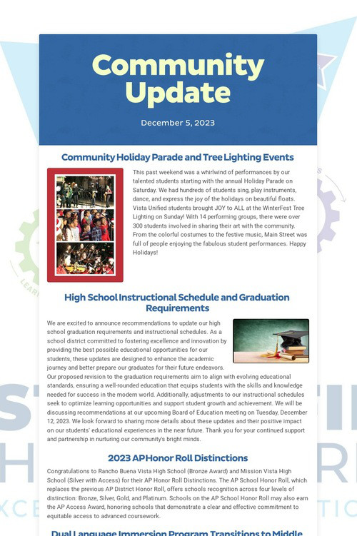 Community Update