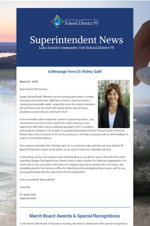 Superintendent News