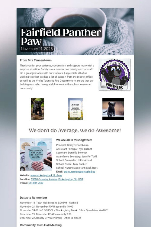 Fairfield Panther Paw