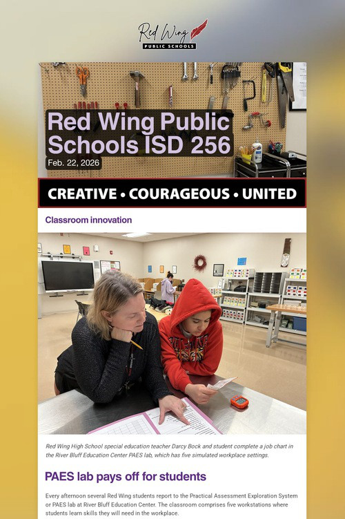 Red Wing Public Schools ISD 256