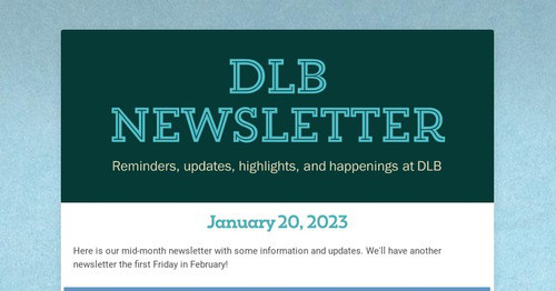 DLB Newsletter
