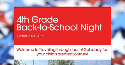 4th Grade Back-to-School Night