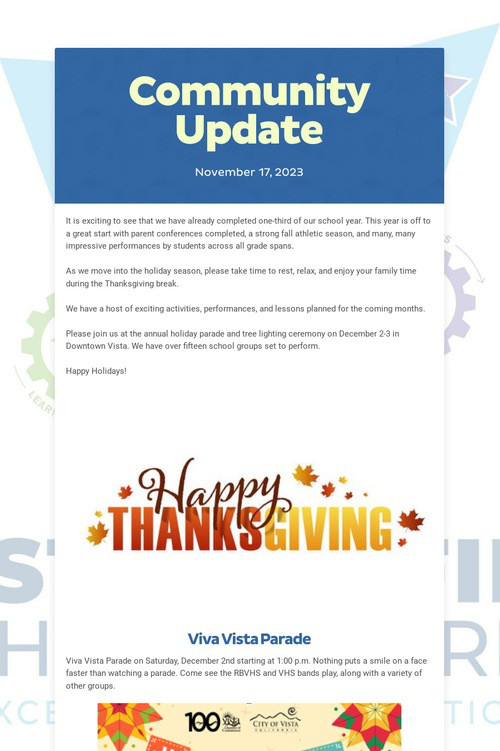 Community Update