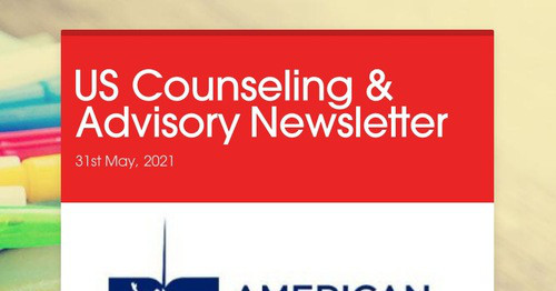 US Counseling & Advisory Newsletter