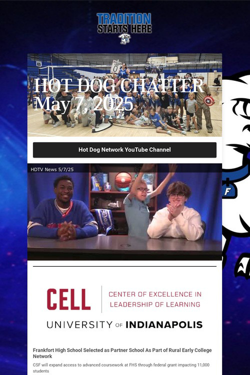 HOT DOG CHATTER May 7, 2025