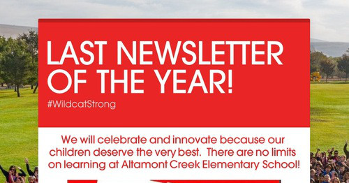 LAST NEWSLETTER OF THE YEAR!
