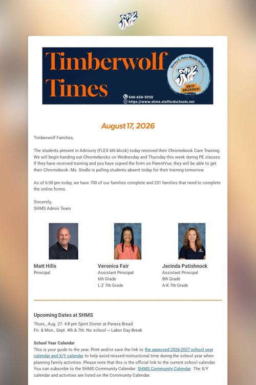 Timberwolf Times