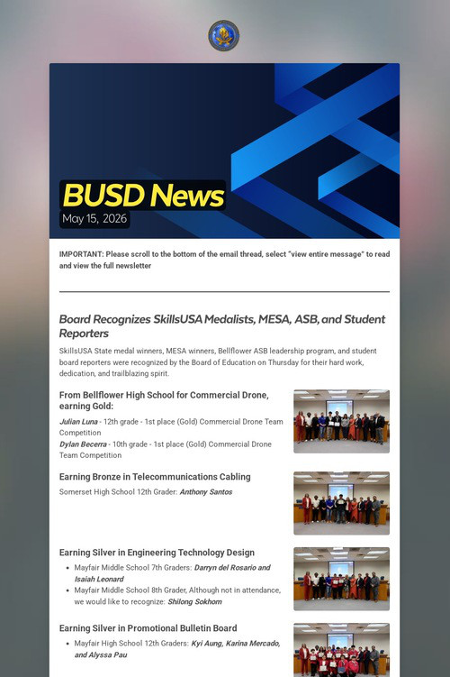 BUSD News