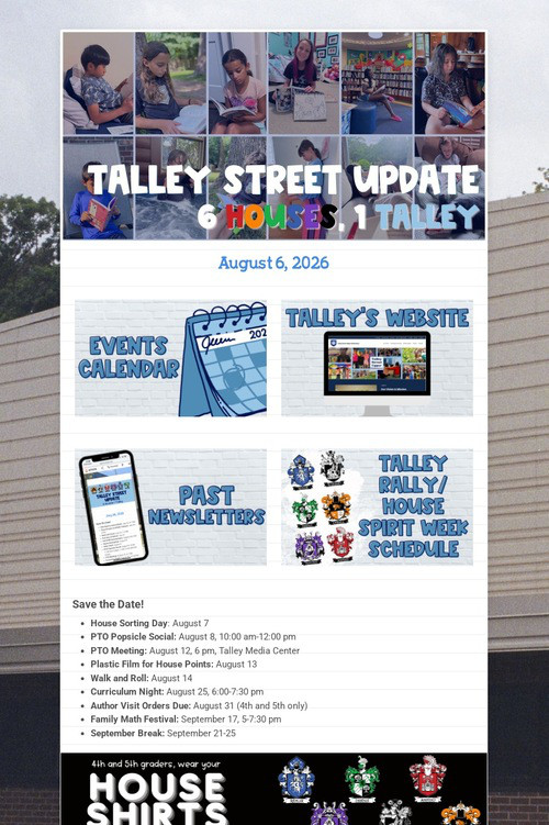 Talley Street Update