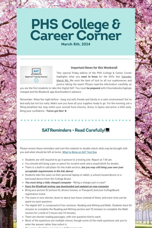 PHS College & Career Corner