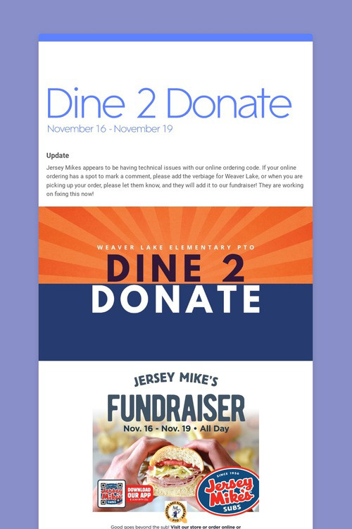 Dine 2 Donate
