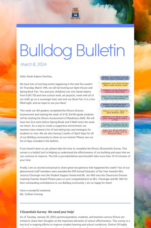 Bulldog Bulletin